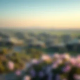 A panoramic view of Remraam showcasing its lush landscapes and modern architecture