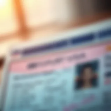 Close-up of a tourist visa document