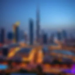 A stunning skyline view of Dubai showcasing modern architecture