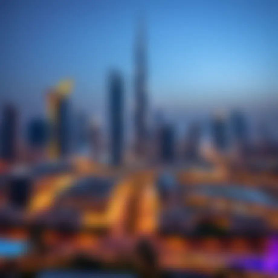 A stunning skyline view of Dubai showcasing modern architecture