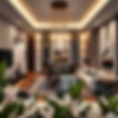 Sophisticated Interiors of Sobha Ivory Elegant living space inside Sobha Ivory reflecting modern design