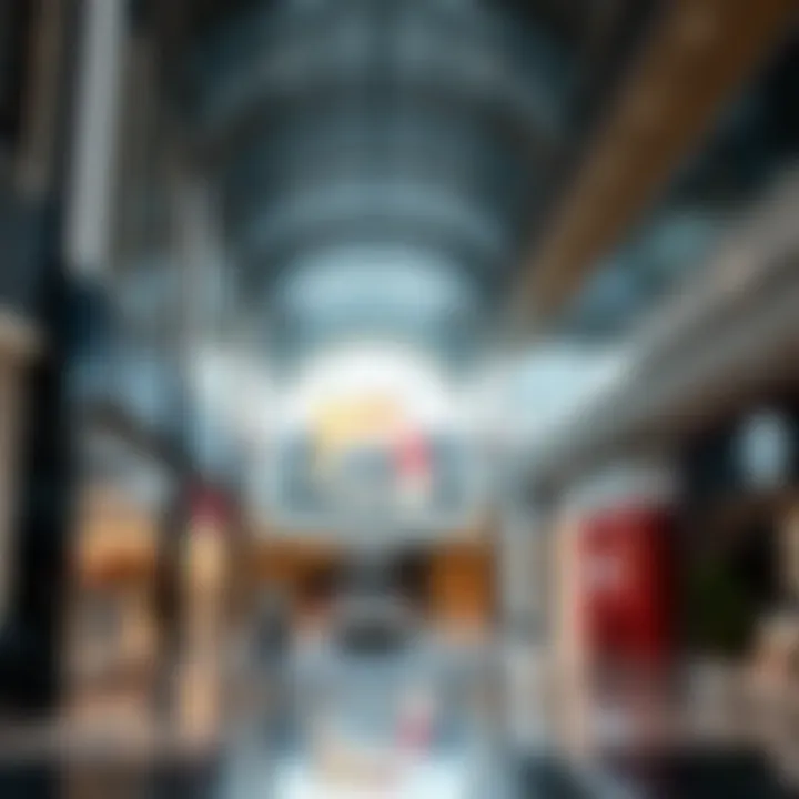 Vibrant retail spaces inside The Galleria Mall