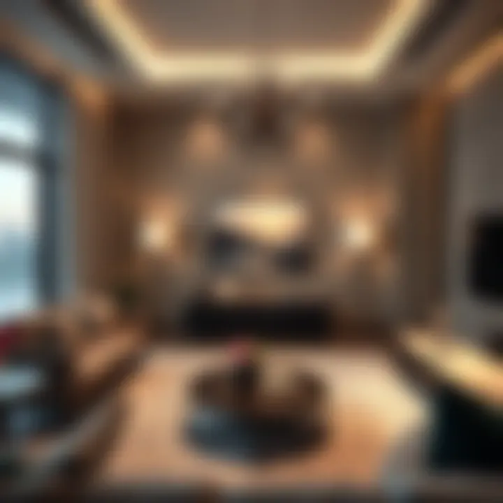 Aesthetic Appeal in Dubai Home Designs A beautifully designed living room with aesthetic appeal