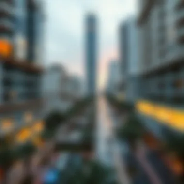 Urban Planning and Visual Dynamics An urban planning layout emphasizing eye space