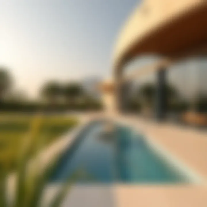 Sustainable Architecture in Tilal Al Ghaf Modern architecture reflecting sustainability and innovation in Tilal Al Ghaf