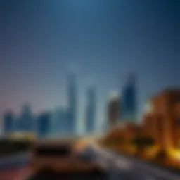 A modern skyline of Dubai showcasing real estate developments