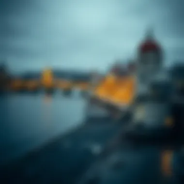 An abstract representation of economic indicators affecting the Danube real estate market