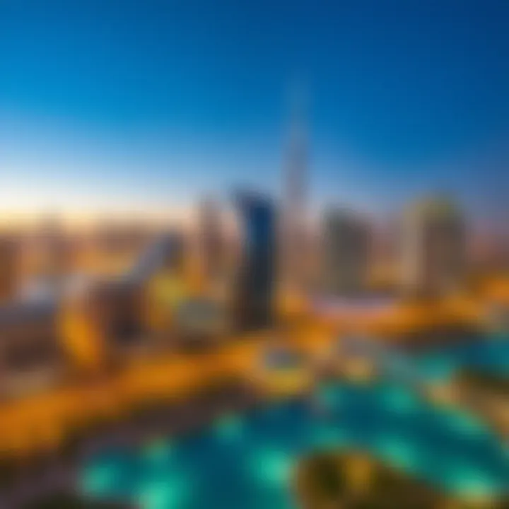 Dubai's Real Estate Developments Overview of Dubai's skyline highlighting real estate developments