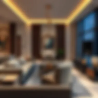 A luxurious apartment interior representing high-end living